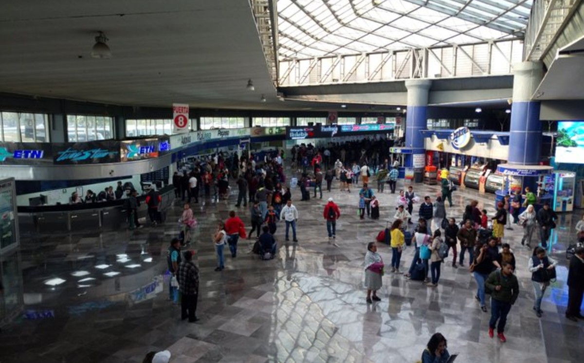 Terminal de autobuses del poniente de la CdMx. (Twitter @terminalponient)