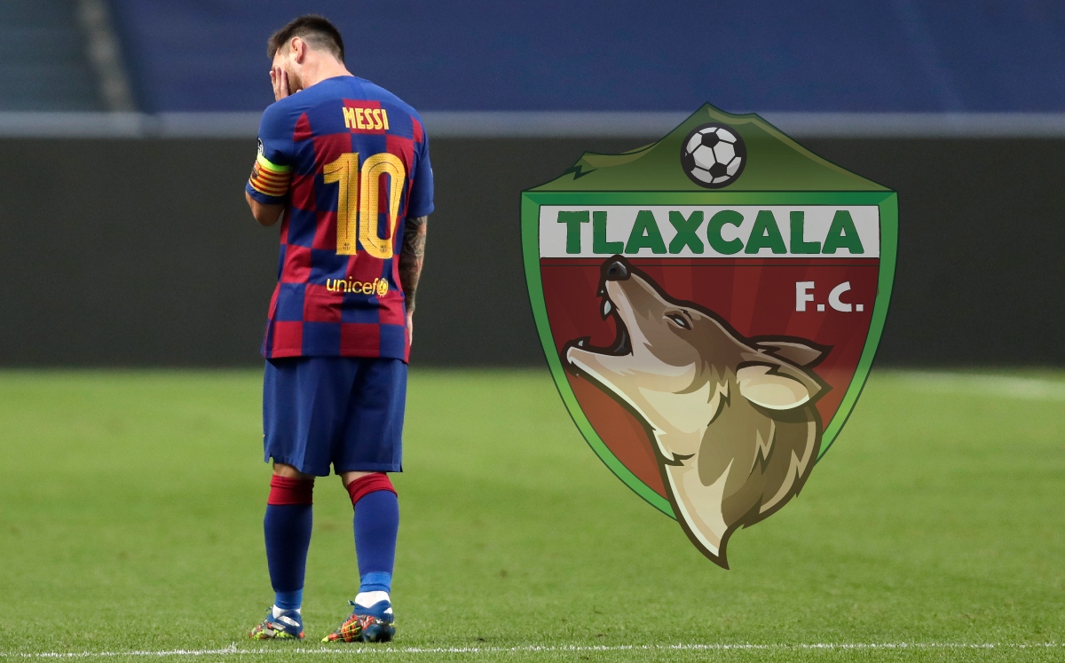 Tlaxcala FC bromea con salida de Lionel Messi del Barcelona (Reuters)