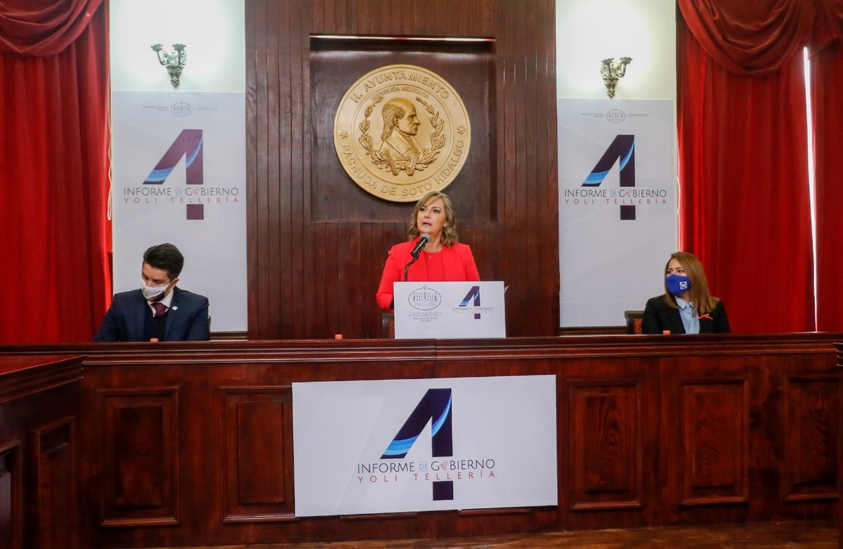 Yolanda Tellería presentó de su cuarto y último Informe de Gobierno. (Cortesía)