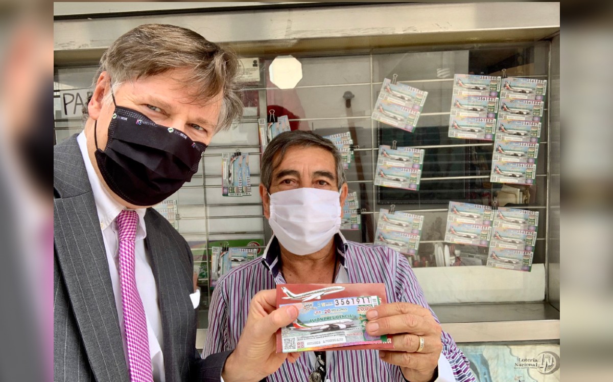 El sorteo de la Lotería Nacional será el 15 de septiembre a las 16:00 horas. (@USAmbMex)