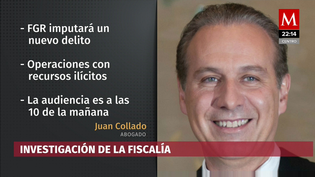 FGR imputará nuevo delito a Juan Collado; juez convoca a audiencia