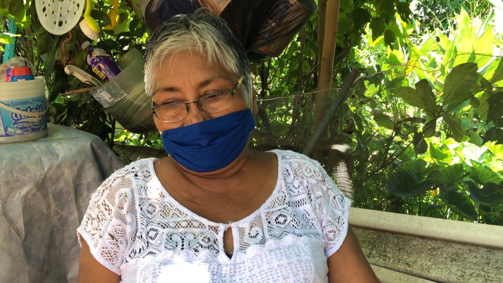 Francisca Sánchez Ruiz, perdió a su hija Zuleyma Hernández Sánchez  y a su nieta María del Carmen Padua Sánchez esa noche. (Isabel Zamudio)