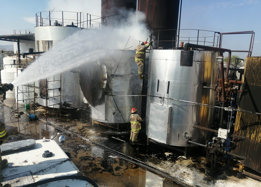 Incendio en Gómez Palacio. (Milenio Digital)