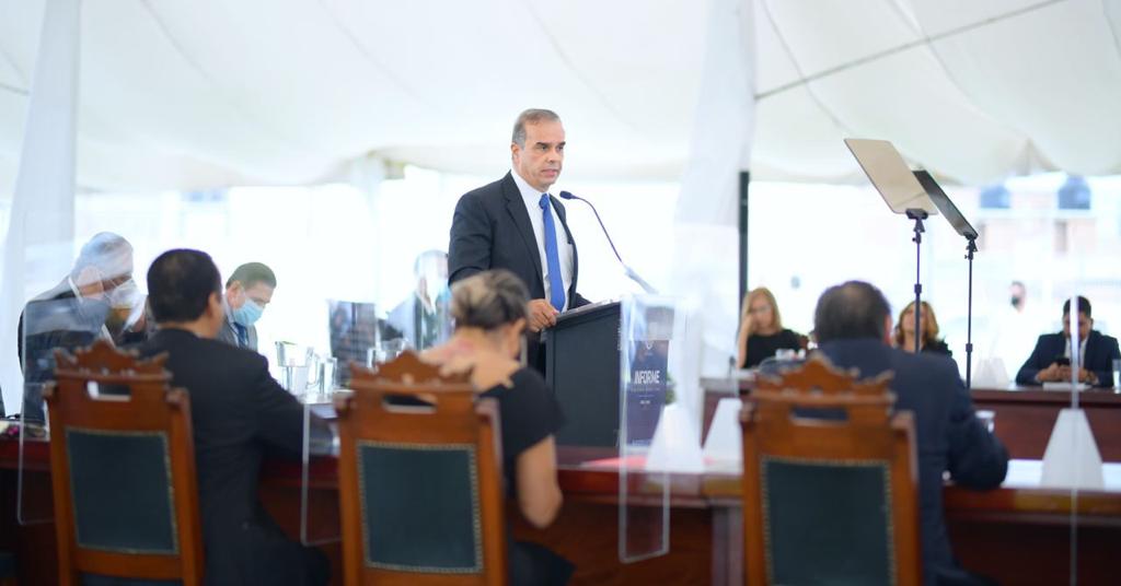 Jorge Salum del Palacio, alcalde del municipio de Durango dio a conocer su informe de resultados. (Especial).