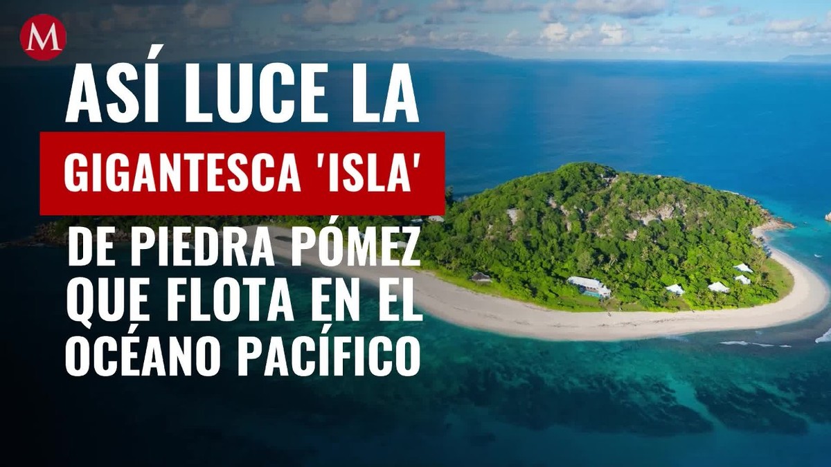 Así luce la gigantesca 'isla' de piedra pómez que flota en el océano Pacífico