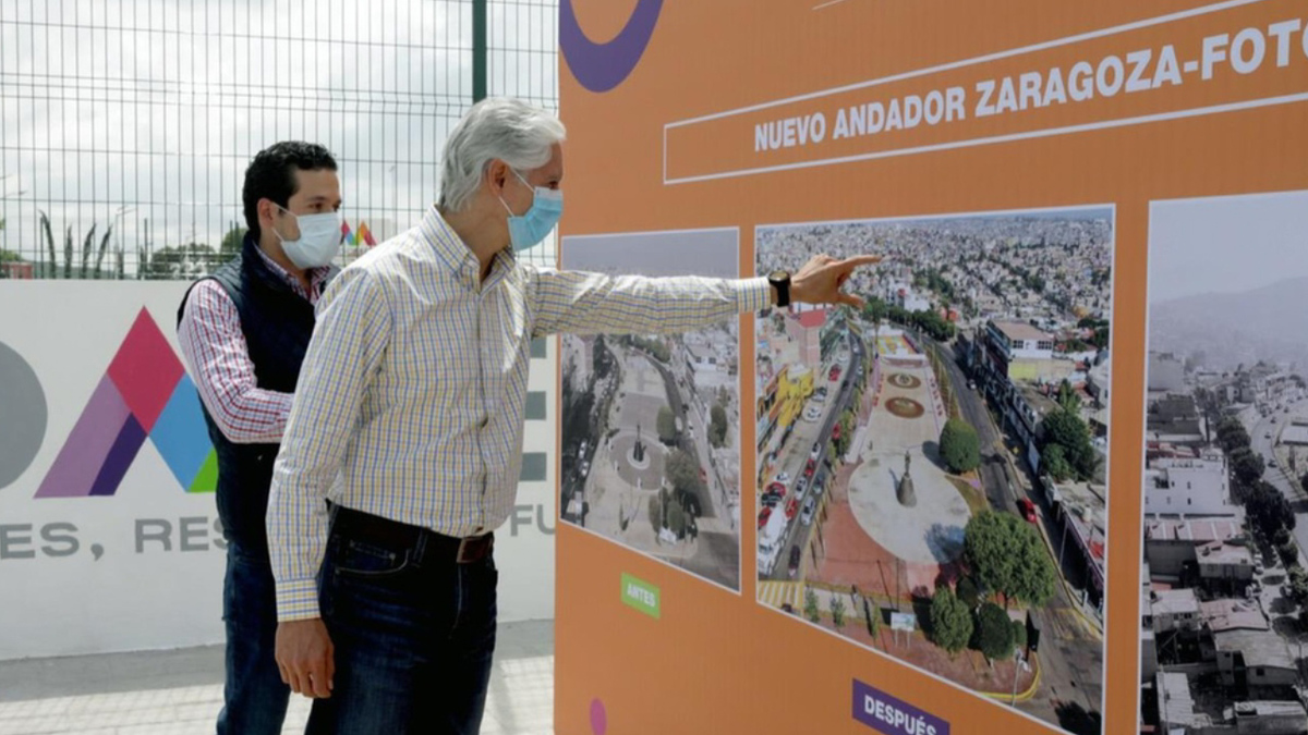 Nuevo andador Zaragoza se terminará a finales de año: Alfredo Del Mazo