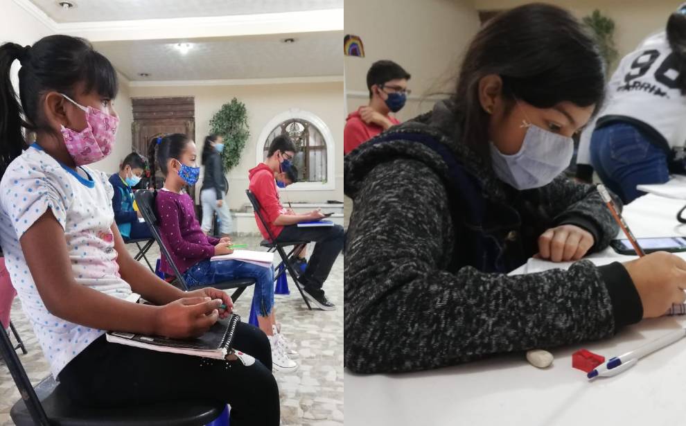 En la comunidad Lucero de la Pila, en Silao, un abogado habilitó su casa para estudiantes de bajos recursos. Dany Béjar.