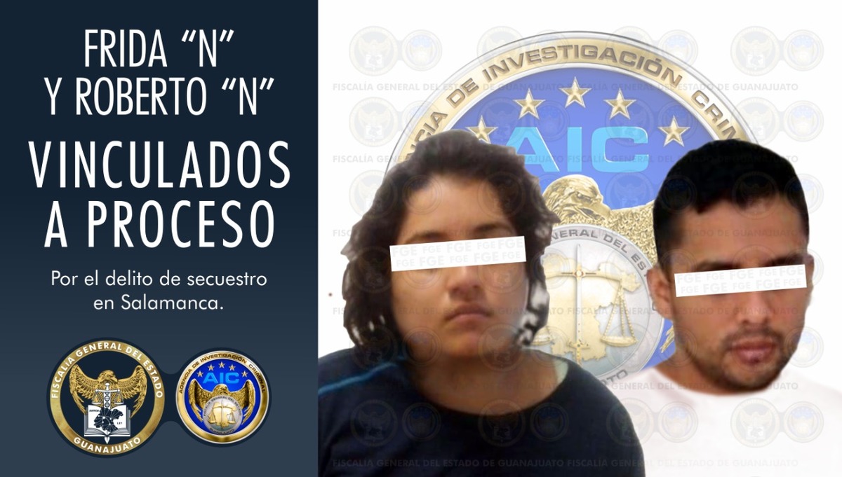 Frida N y Roberto N, fueron vinculados a proceso