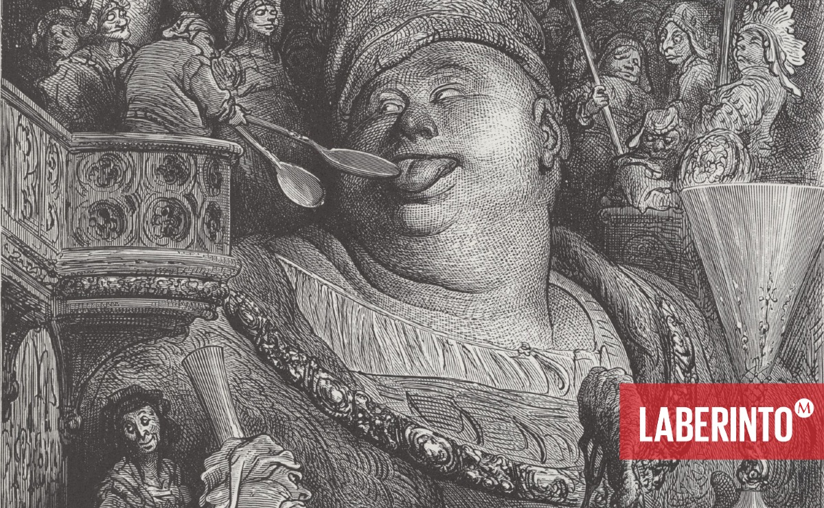 Gargantúa, uno de los personajes de François Rabelais. (Ilustración: Gustave Doré)