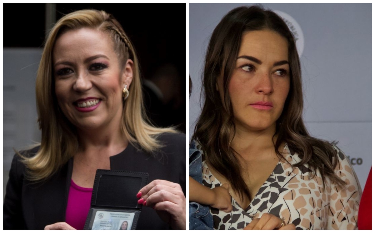 Las senadoras panistas Alejandra Reynoso y Martha Márquez. (Cuartoscuro)