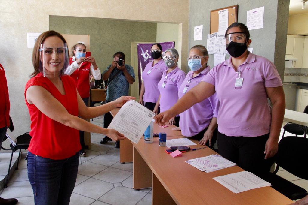 “Las mujeres somos la fortaleza del PRI”, expresó Olivia Martínez Ávila. (Especial)