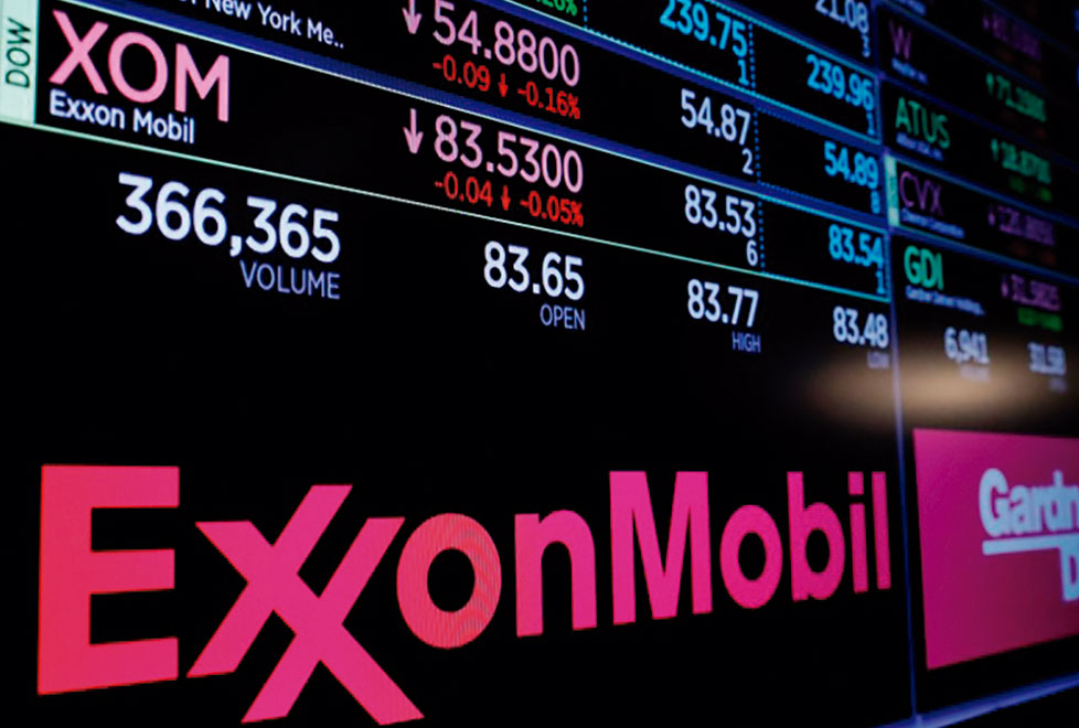 La salida de Exxon dejará al Dow con una sola compañía de energía.
