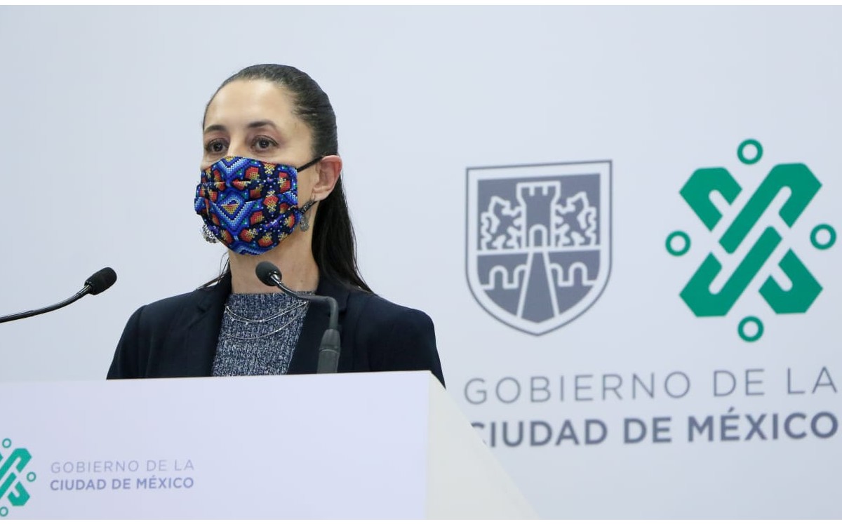 Sheinbaum dijo que no se tiene algún caso de brote por covid en algún mercado o comercio de vía pública. (Leonardo Lugo)