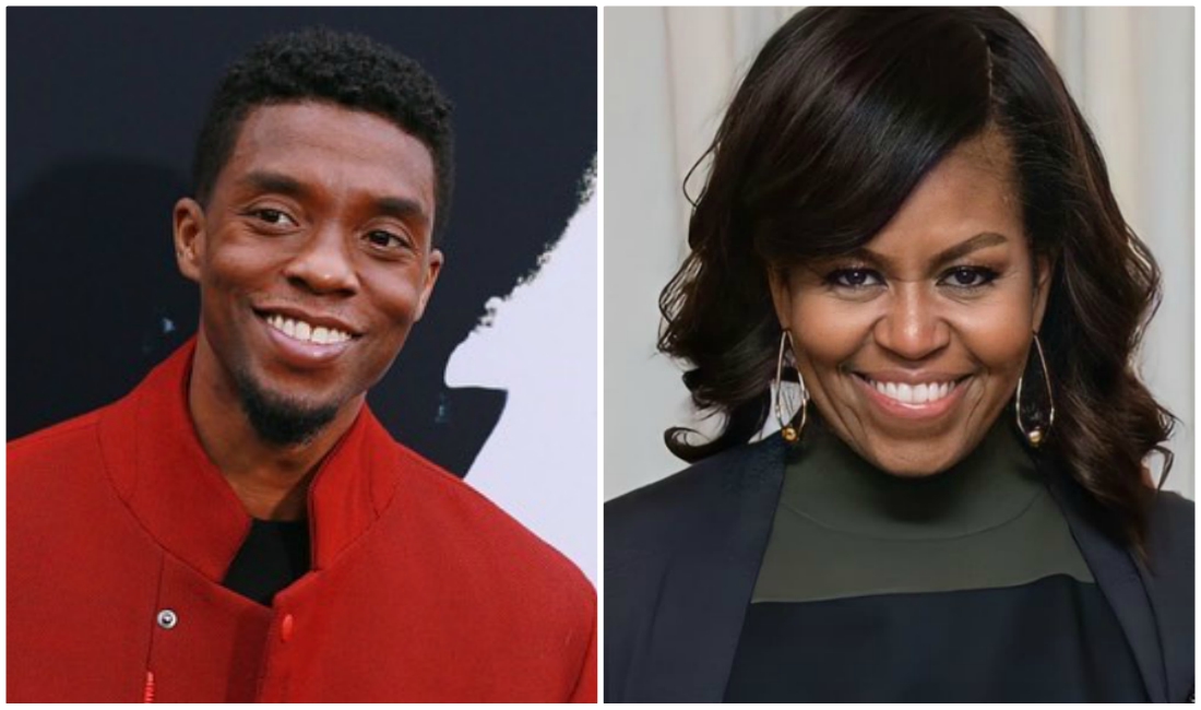 Michelle Obama recordó cuando conoció a Chadwick Boseman (Instagram).
