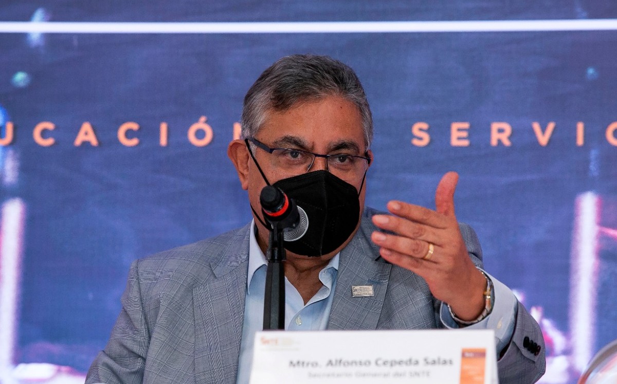 Alfonso Cepeda Salas, líder del Sindicato Nacional de los Trabajadores de la Educación. (Especial)