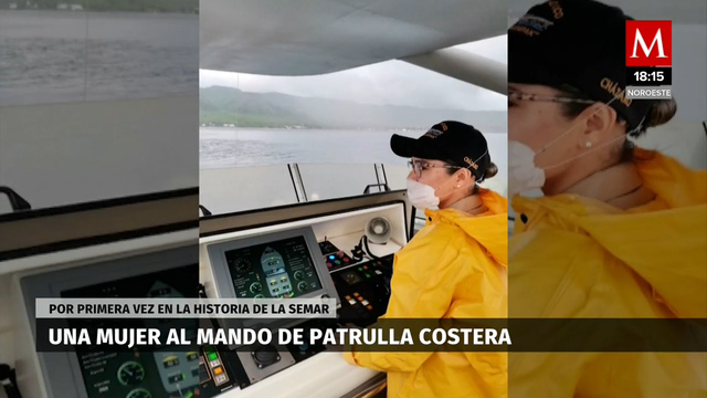 Carolina Cházaro, la primera mujer al mando de patrulla costera de la Marina