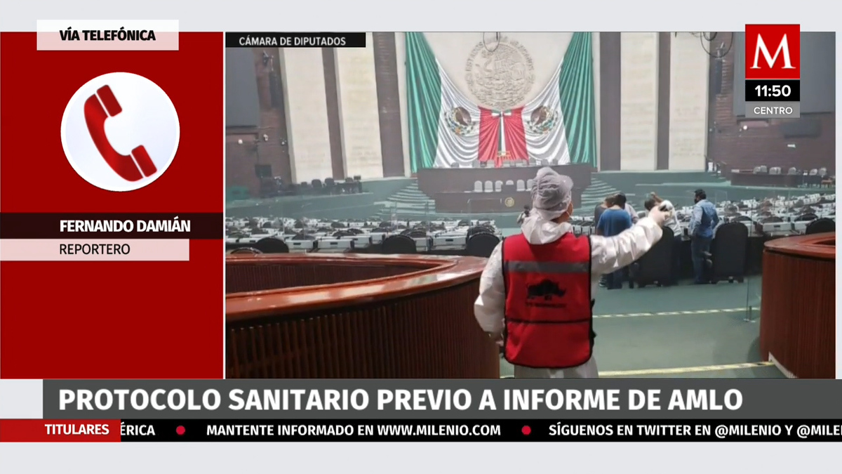 Con protocolo sanitario, alistan San Lázaro para recibir informe de AMLO