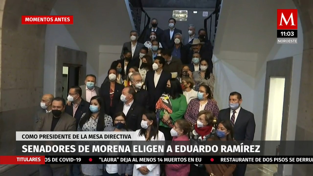 Senadores de Morena eligen a Eduardo Ramírez como presidente de mesa directiva