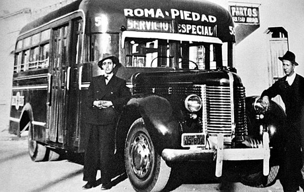 Autobús de la ruta Roma-Piedad. Museo del Objeto del Objeto