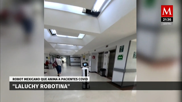 Robot humanoide en hospital 20 de noviembre ayuda a combatir en covid-19
