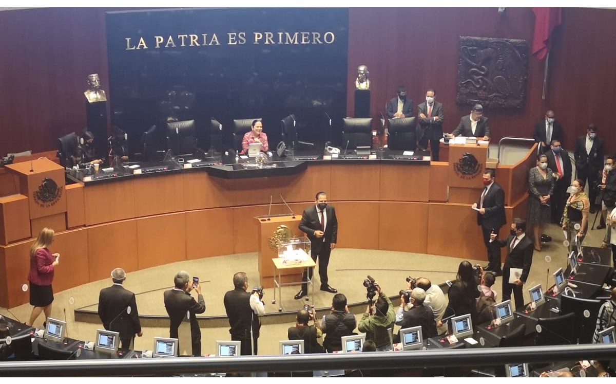 En el Senado, continúa el proceso de votación para la integración de la mesa directiva. (Silvia Arellano)