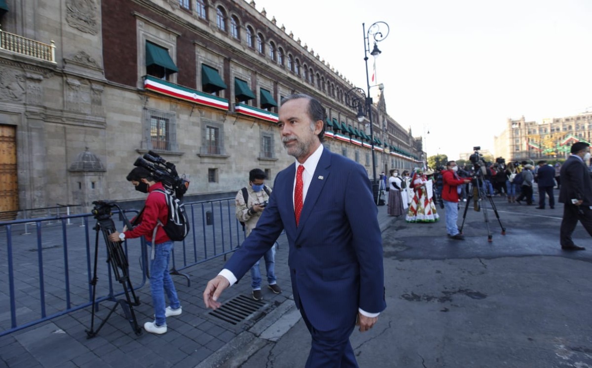 Bosco de la Vega, presidente del Consejo Nacional Agropecuario, llega a Palacio Nacional. (Omar Franco)