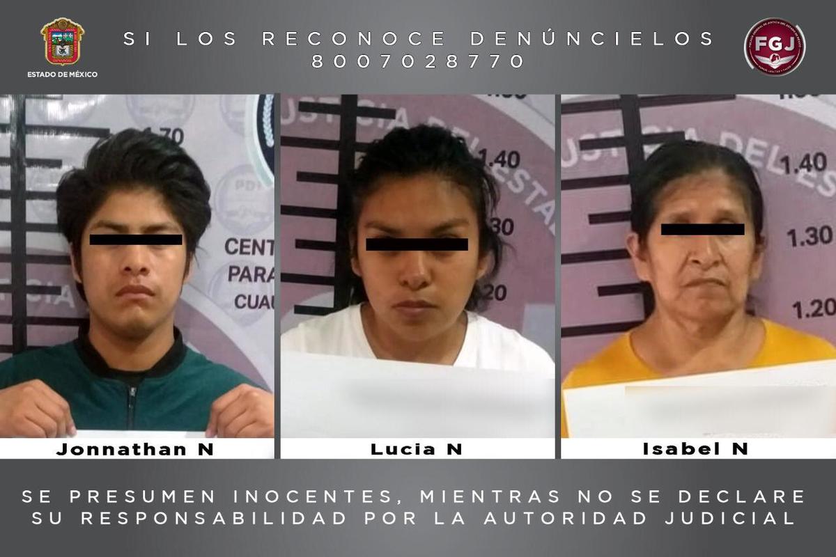 Los tres detenidos quedaron a disposición de un juez, quien determinará su situación. (Especial)