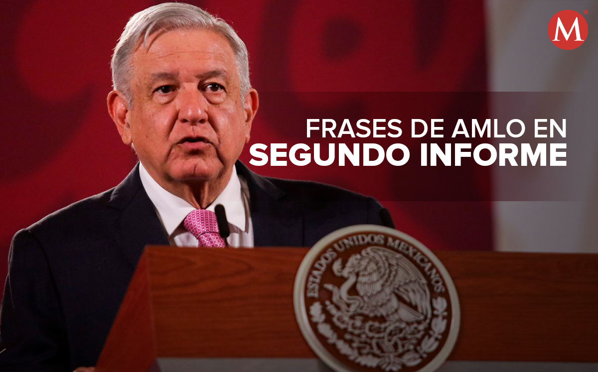 Frases de AMLO durante su segundo informe en Palacio Nacional.