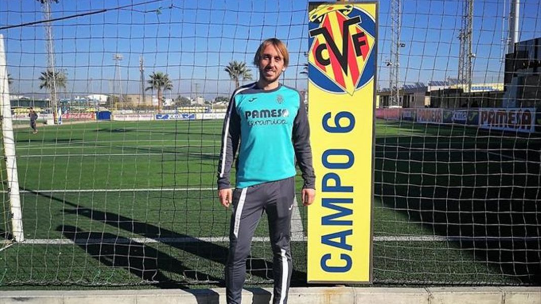 Raúl Herrera en las instalaciones del Submarino Amarillo (Villarreal FC)