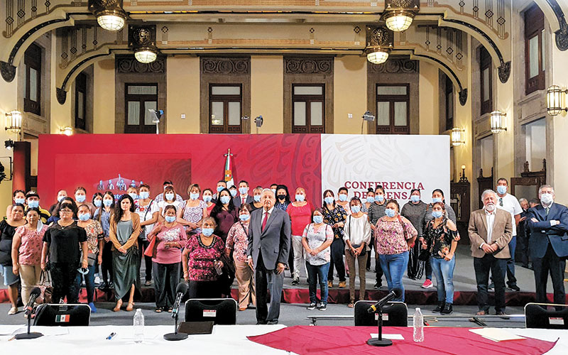 La reunión de más de dos horas se llevó a cabo en Palacio Nacional. (Especial)