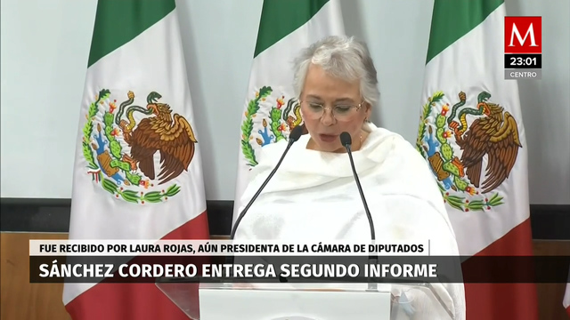 Sánchez Cordero entrega segundo informe de AMLO al Congreso de la Unión
