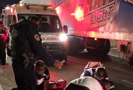 El tráiler arrolló al hombre en los carriles centrales de Circuito Interior. | Alejandro González