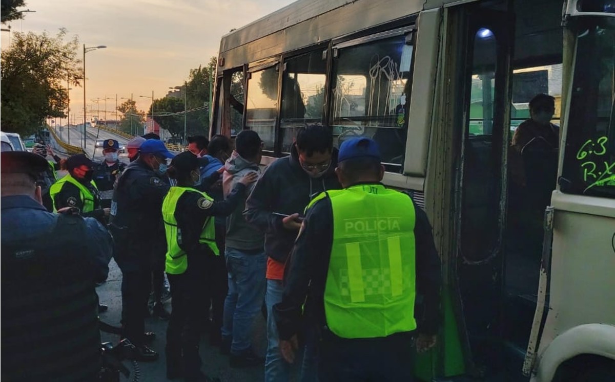 Operativo “Pasajero Seguro” en Iztacalco. (Especial)