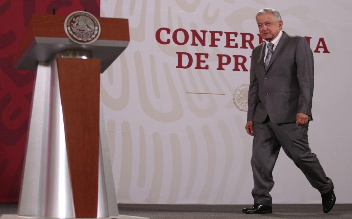 El presidente Andrés Manuel López Obrador en La Mañanera del 3 de septiembre. (Cuartoscuro)