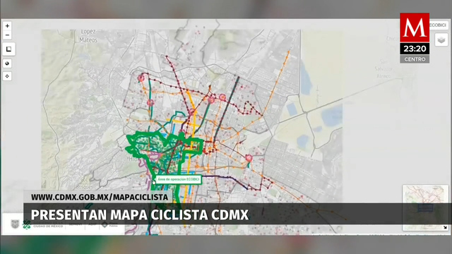 Semovi lanza mapa ciclista interactivo de CdMx