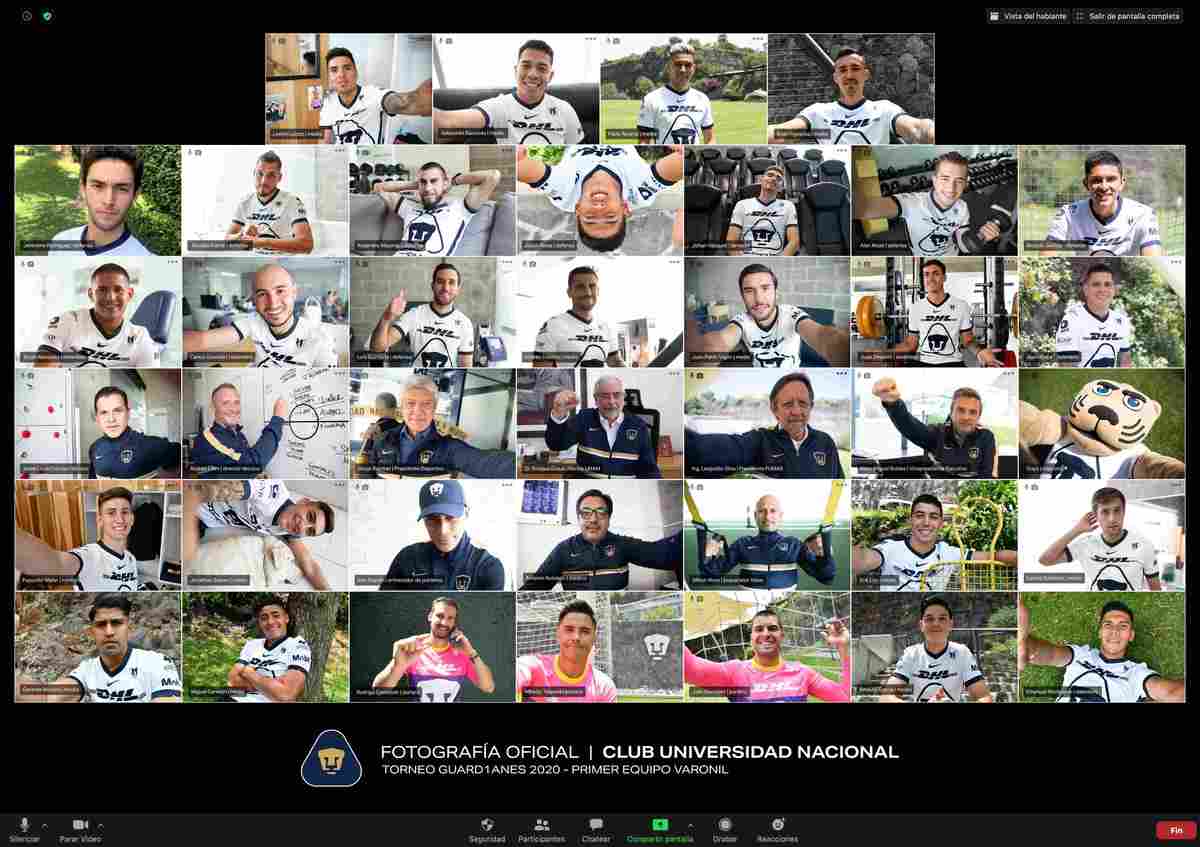 La fotografía oficial de Pumas para el Guard1anes 2020 (Pumas