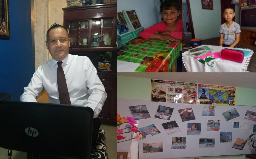Maestro en San Luis de la Paz, imparte creativas clases a sus alumnos