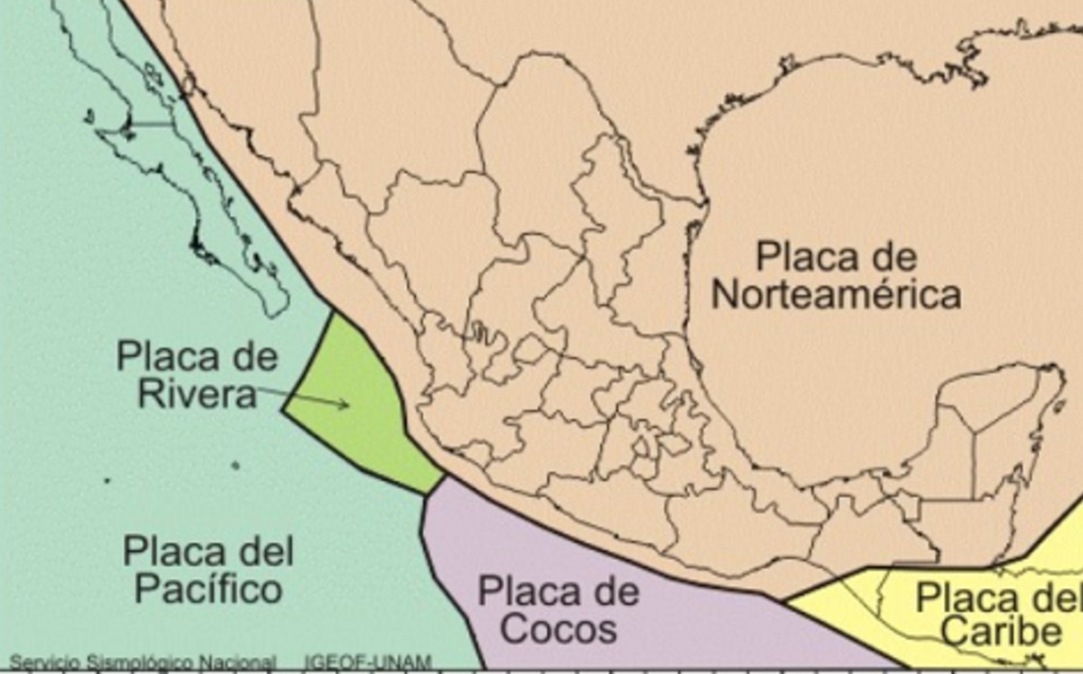 Qué es un terremoto: las placas tectónicas en México.