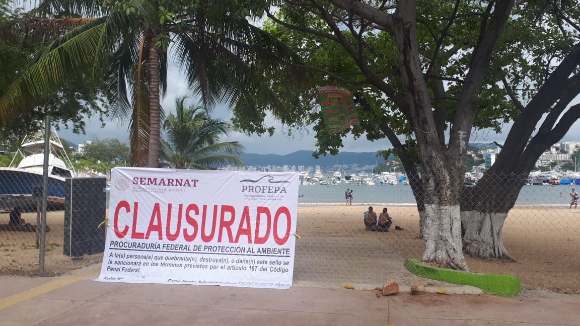 El sello fue colocado por elementos de la Guardia Nacional y Semar. (Javier Trujillo)