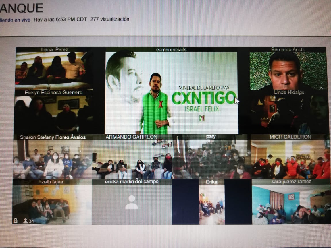 El aspirante del PRI inició campaña de forma virtual con ciudadanos. (Especial)