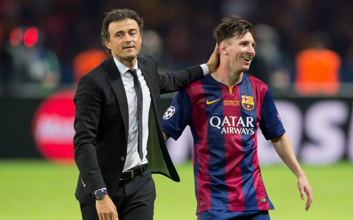 Lionel Messi y Luis Enrique (EFE)