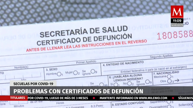 Se distribuirán 1.1 millones de certificados de defunción en el país