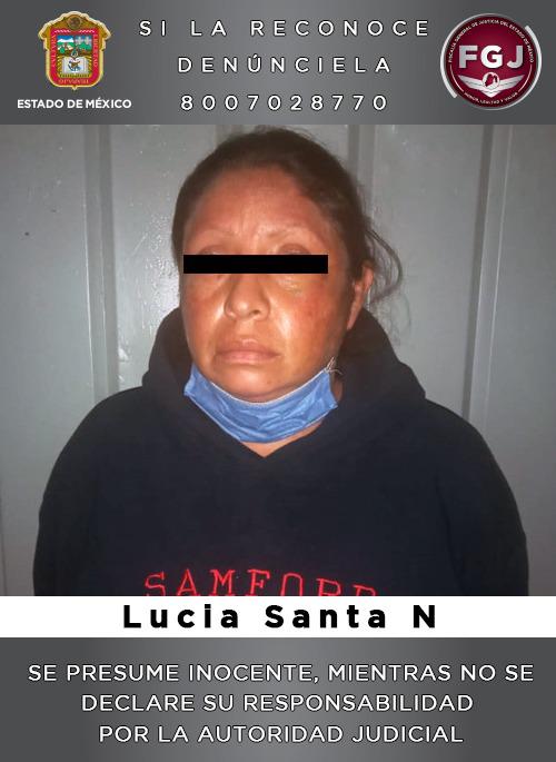 Fue identificada como como Lucía Santa “N”. (Especial)