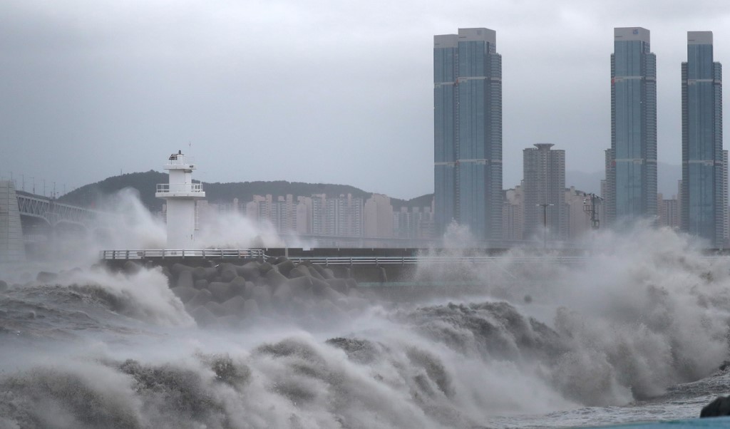 Haishen ya dejó estragos en la zona sur del archipiélago japonés. (AFP)
