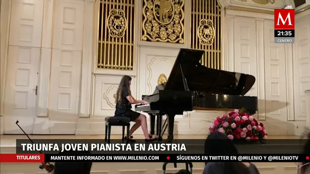 Joven pianista triunfa en el Mozarteum