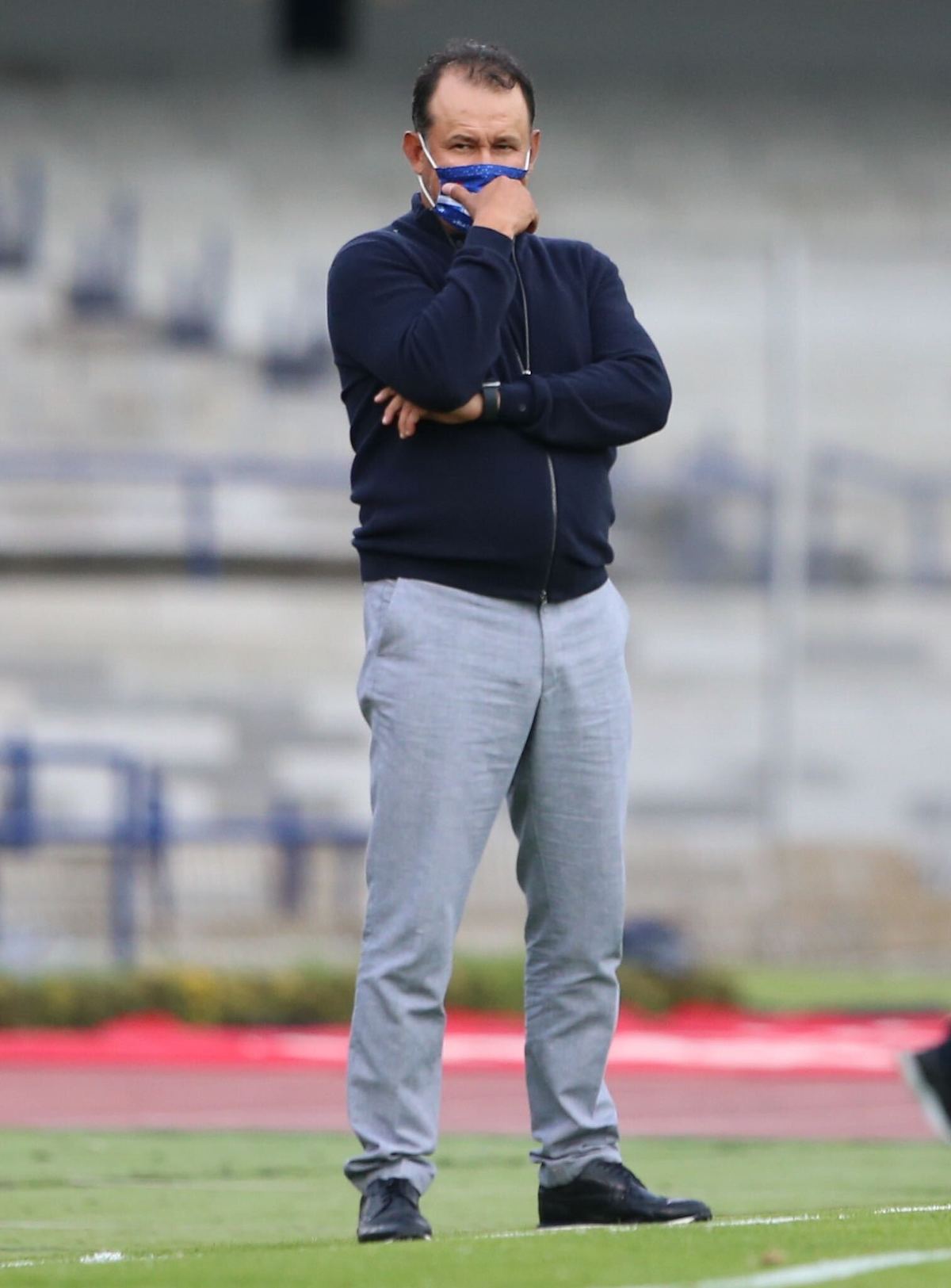 El timonel de los blanquiazules, Juan Reynoso, evaluó lo sucedido contra la UNAM. (Especial)