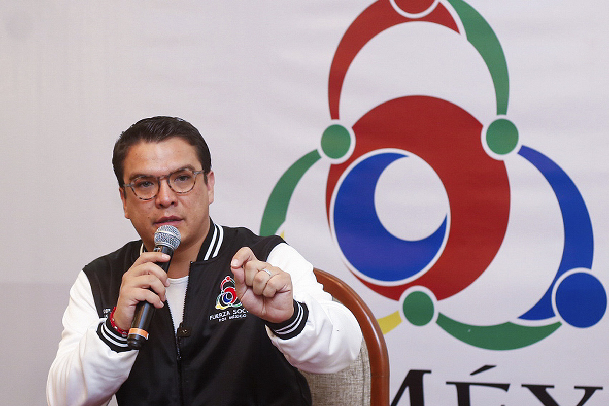 Gerardo Islas Maldonado, presidente de la Asamblea Nacional de “Fuerza Social Por México”. (Araceli López)