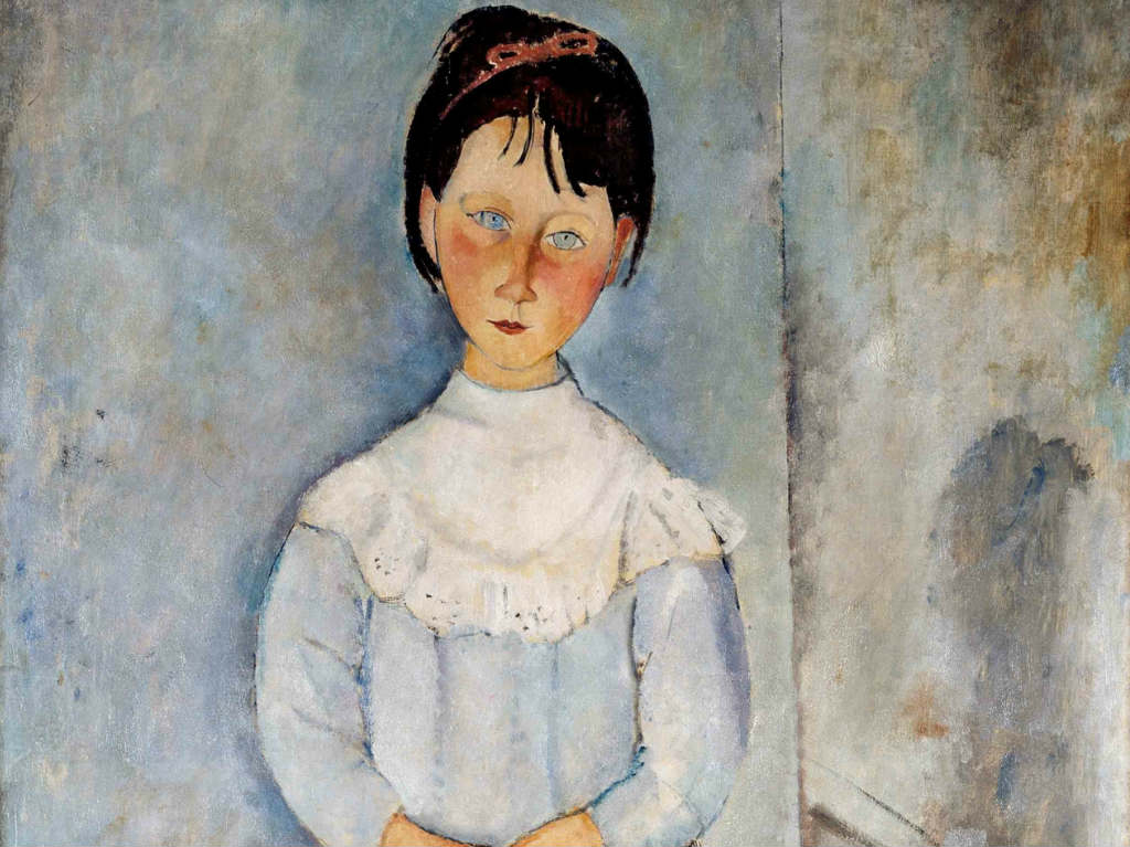 'Niña vestida de azul' de Amadeo Modigliani. (Foto: Especial)