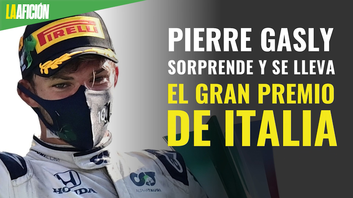 Pierre Gasly sorprende y se lleva el Gran Premio de Italia