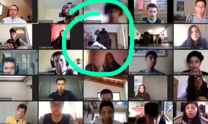 Roban casa de una alumna en plena clase virtual. (Captura)